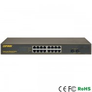 LW-61802G. Switch 16 Ports GE/PoE + 2 SFP