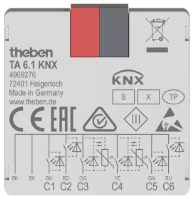 TA 6.1 KNX. Bộ chuyển đổi tín hiệu nhị phân-KNX, 6 kênh.