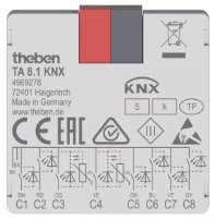TA 8.1 KNX. Bộ đổi tín hiệu nhị phân/KNX, 8 kênh.