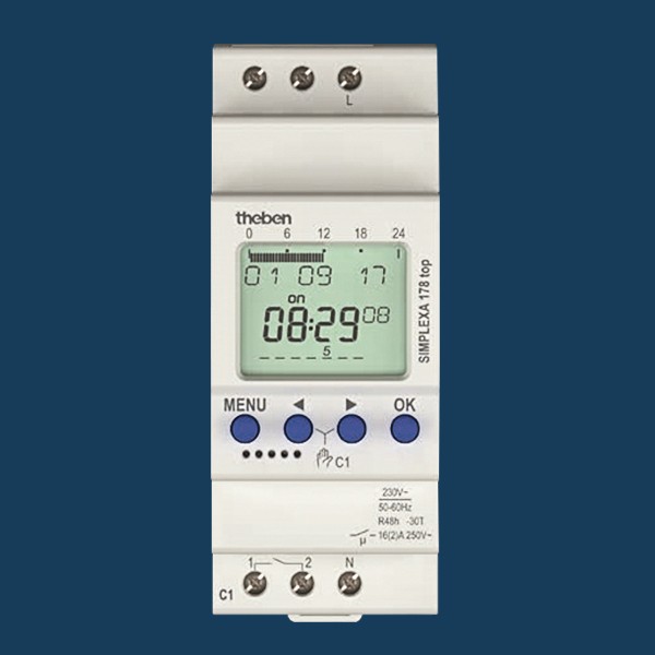 SIMPLEXA 178-2 top. Công tắc hẹn giờ KTS, tuần, 2 kênh, 1 phút
