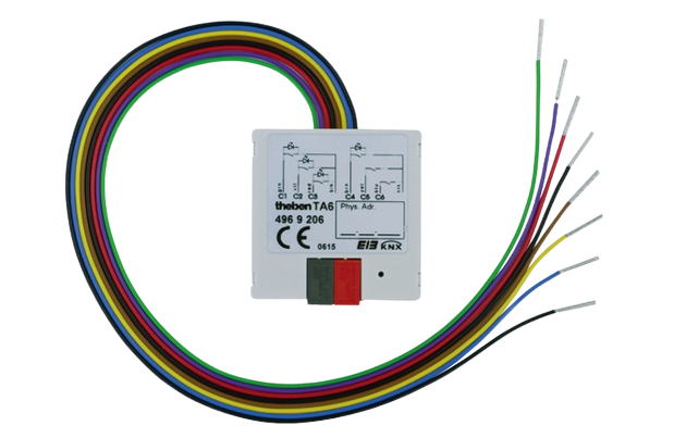 TA 6 S KNX.  Bộ chuyển đổi tín hiệu nhị phân, 6 kênh KNX.