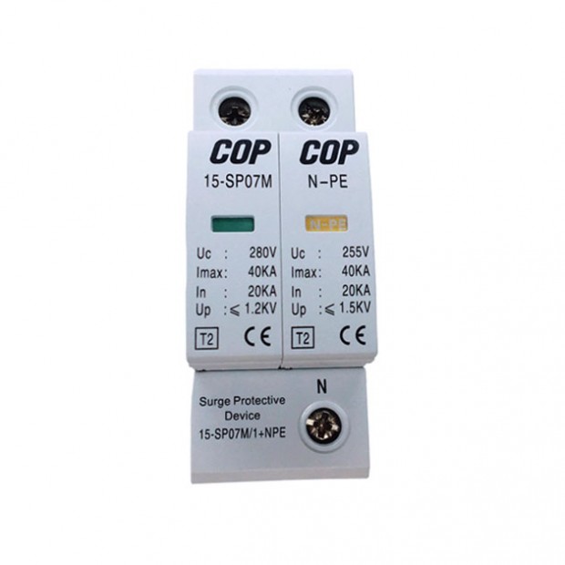 15-SP07M-2. Chống sét lan truyền 1 pha, 280VAC, 40kA, 15kV.