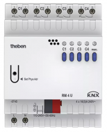 RM 4 U KNX. Bộ điều khiển đóng, ngắt 4 kênh, KNX.