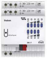 DM 2 T KNX. Bộ điều khiển cường độ sáng, 2 Kênh, KNX.