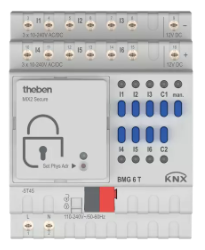 BMG 6 T KNX. Bộ chuyển đổi tín hiệu nhị phân/KNX, 6 kênh, DIN. Mô đun cơ sở.